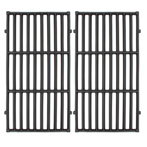 Hongso 17.5' Cast Iron Grill Grates Replacement Parts for Weber Spirit 200 Series, Spirit E-210 S-210, Spirit II 210 Series (2017 and Newer) Gas Grills (with Front-Mounted Control Panels), 7637 PCG637