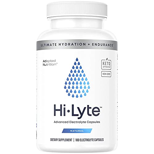 Hi-Lyte Electrolyte Replacement Capsules | Rapid Rehydration Supplement | Vegan, Vegetarian, Keto Friendly | Gentle on Stomach | Magnesium, Potassium, Sodium & Zinc + | 100 Capsules