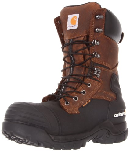 Carhartt mens Cmc1259 10' Pac Boot-m Construction Shoe, Brown Oiltan/Black Coated, 11.5 US