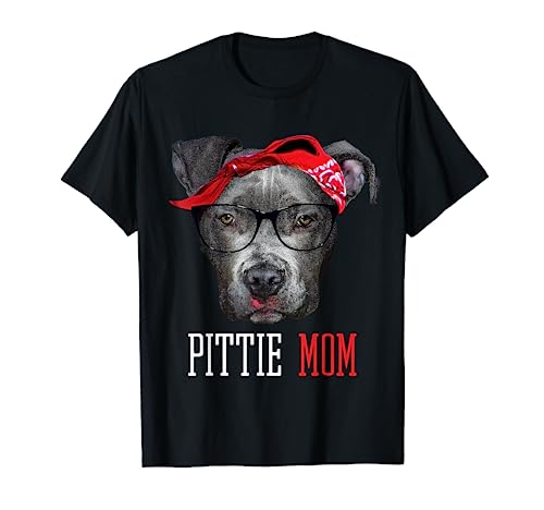 Pittie Mom Pitbull Dog Lovers Mothers Day Gift T-shirt Women T-Shirt