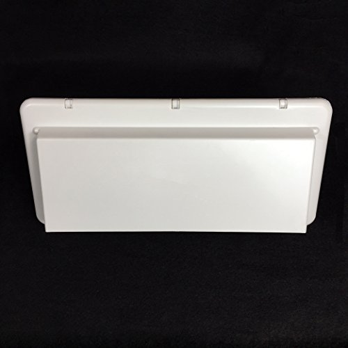 wadoy New Polar White RV Camper Travel Trailer Range Hood Exterior Outside Vent Cover W Damper