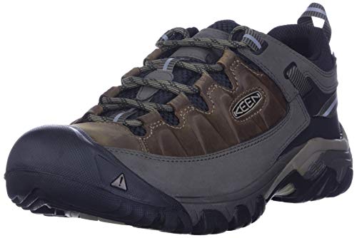 KEEN Men's Targhee 3 Low Height Waterproof Hiking Shoes, Bungee Cord/Black, 12