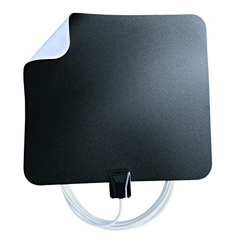 Winegard FL5500A FlatWave Amped Digital HD Indoor Amplified TV Antenna (4K Ready / ATSC 3.0 Ready / High-VHF / UHF), 60 Mile Long Range