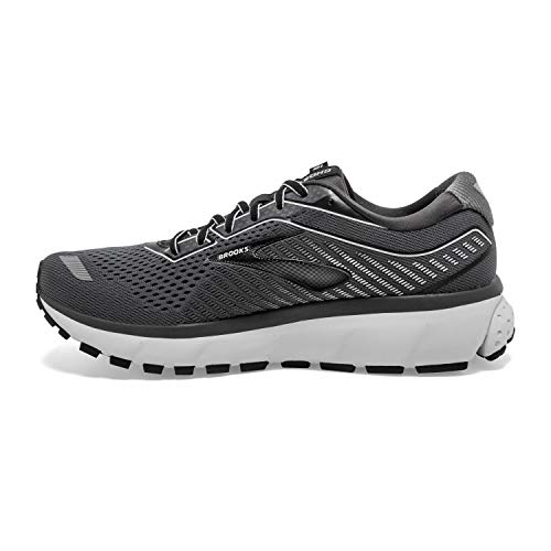Brooks Mens Ghost 12 Running Shoe - Black/Pearl/Oyster - D - 10.0
