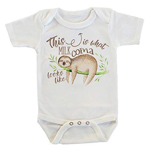 Witty and Bitty This Is What Milk Coma Looks Like Onesie/Bodysuit (0-3 months)