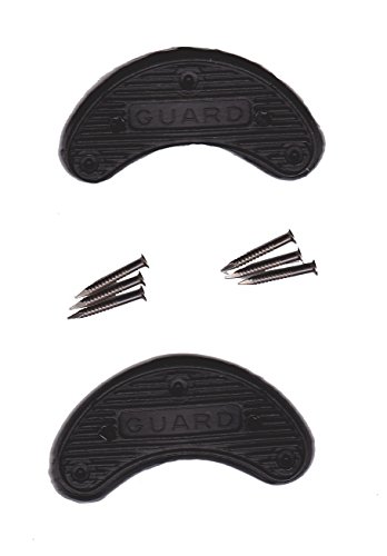 Guard Quality Heel and Toe Plates Polyurethane (Plastic) Taps Savers 1 Pair Self-Adhesive with Nails (Size 5)