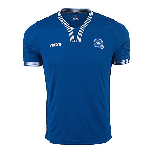 Mitre El Salvador Home Men Jersey 2015-2016 (Small) Royal Blue