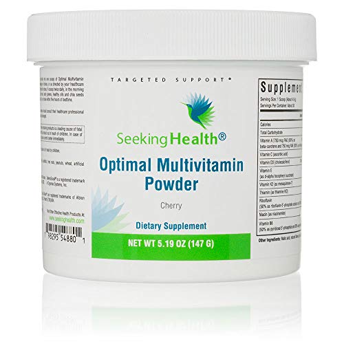 Seeking Health Optimal Multivitamin Powder, Bioavailable B Vitamins Plus L-5-MTHF, Immune System Support, Healthy Energy and Antioxidant Support, Vegetarian (30 servings)*