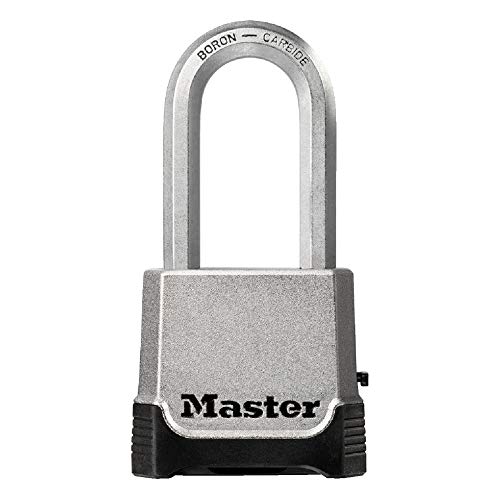 Master Lock Outdoor Combination Lock, Heavy Duty Weatherproof Padlock, Resettable Combination Lock for Outdoor Use, M176XDLH,Silver