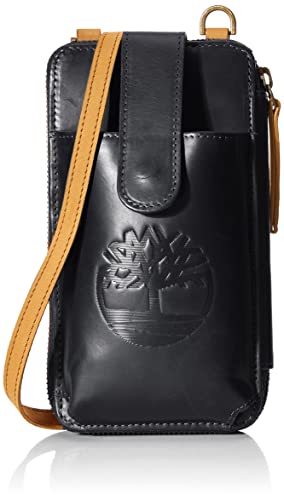 Timberland womens Wallet RFID Leather Crossbody Phone Bag, Black (Altroz), One Size US