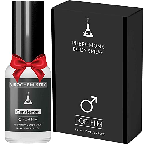 VIROCHEMISTRY Pheromones to Attract Women for Men (Gentleman) Body Spray - Bold, Extra Strength Human Pheromones Fragrance Body Spray - 50ml (Human Grade Pheromones to Attract Women)