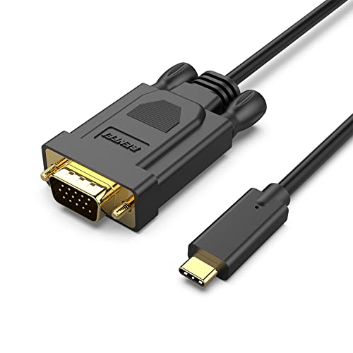 BENFEI USB C to VGA Cable, USB Type-C to VGA Cable [Thunderbolt 3] Compatible for MacBook Pro 2019/2018/2017, Samsung Galaxy S9/S8, Surface Book 2, Dell XPS 13/15, Pixelbook and More - 6 Feet