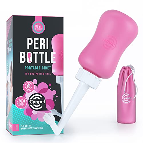 Cynpel Peri Bottle for Postpartum Essentials, Feminine Care | The Original Portable Bidet (Pack of 1) Dusty Rose)
