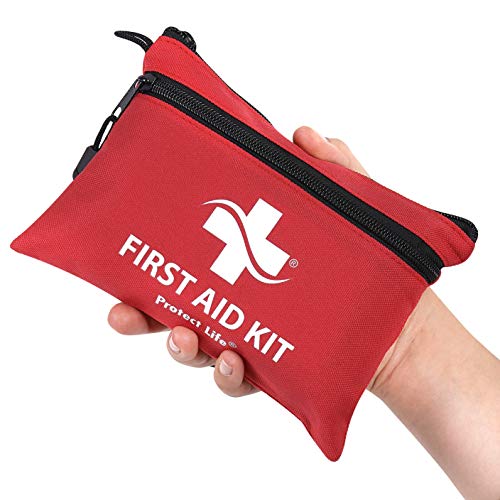 First Aid Kit for Home/Businesses - 100 Pieces Emergency Kit/Travel First Aid Kit for Car. Small, Mini First Aid Kit Bag Survival/Medical kit. Hiking First aid kit Camping/Backpacking med kit