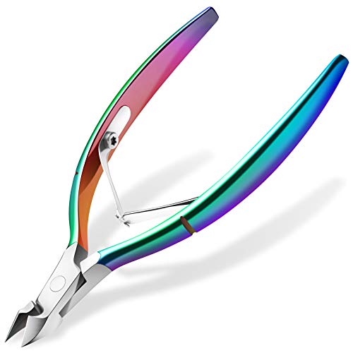 Cuticle Trimmer Cuticle Cutter Nippers Clippers - Ejiubas Cuticle Remover Tool Professional Stainless Steel Cuticle Scissors Manicure Pedicure Tool for Fingernails Not Include Cuticle Pusher Christmas