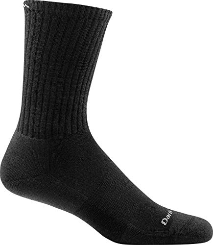 Darn Tough (Style 1657 Men's The Standard Lifestyle Sock - Black, Large