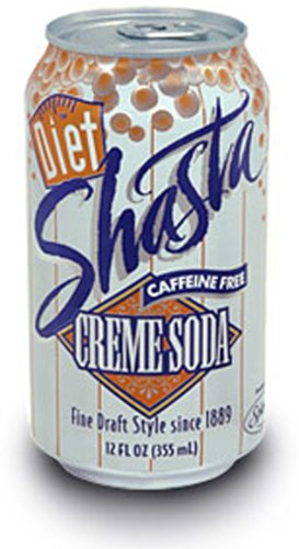 Shasta Diet Cream Soda, 12 Fl Oz (Pack of 24)