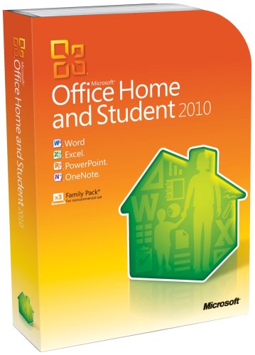 OLD VERSION Microsoft Office Home and Student 2010 Family Pack, 3PC (Disc Version)