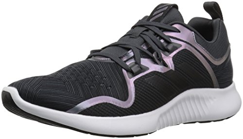 adidas Women's Edgebounce Mid Running Shoe, Carbon/Black/Night Metallic, 6.5 M US