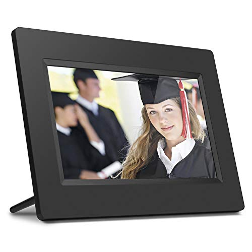 Aluratek 7 Inch LCD Digital Photo Frame with Auto Slideshow Using USB & SD/SDHC (ADPF07SF) – Black