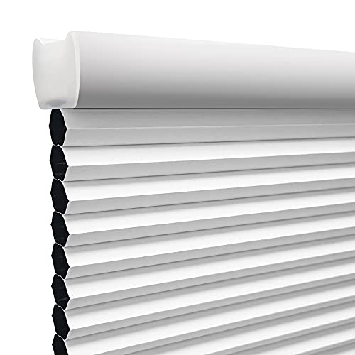 Cordless Blackout Cellular Shade, Window Shades and Blinds Honeycomb Shades for Window Door Home Office, Thermal Insulated UV Protection Soundproof Cordless Cellular Blinds, Easy to Pull Down & Up