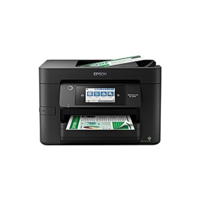 Epson Workforce Pro WF-4820 Wireless Inkjet Multifunction Printer - Color - Copier/Fax/Printer/Scanner - 4800 x 2400 dpi Print - Automatic Duplex Print - Upto 33000 Pages Monthly - 250 (Renewed)