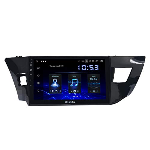 Dasaita 10.2' Android 10.0 Head Unit with Carplay for Toyota Corolla 2014 2015 2016 2017 Car Stereo Touch Screen 1280x720 Support GPS Navigation Bluetooth Hands-Free Calling WiFi