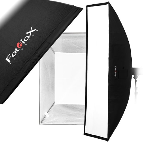 Fotodiox Pro 24'x80' Strip Softbox for Studio Strobe/Flash with Soft Diffuser and Dedicated Speedring, for Photogenic Studio Max III 160, 320, Powerlight PL1250, PL1250DR, PL1200DRUV, PL2500DRUV, PL625DR, PL624DRC, PL1250DRC, Solair 500, 1000 Strobe Flash Light, Soft box, Speed Ring