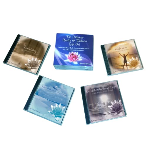 Ultimate Health and Wellness Gift Set: Premium 4-CD Set of Guided Meditations for Better Sleep, Stress Management, Relaxation and Weight Loss Using the Subconscious Mind