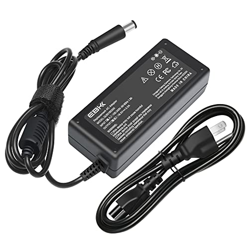 EBKK 65W Charger for HP EliteBook 840 G1 G2 / Probook 430 440 450 455 G1 G2 / 640 645 650 655 G1 / 9480m 9470m EliteBook 745 810 820 840 850 G1 G2 / Pavilion DV4 DM4 DV7 DV6 DV5 Power Cord