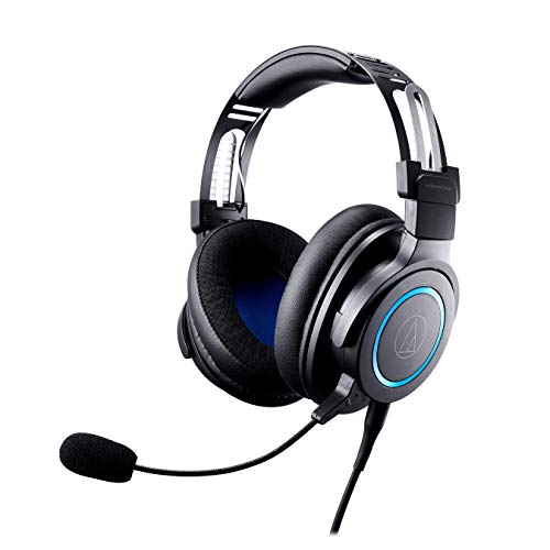 Audio-Technica ATH-G1 Premium Gaming Headset for PS5, Xbox Series X, Laptops, and PCs, with 3.5 mm Wired Connection, Detachable Mic, Black