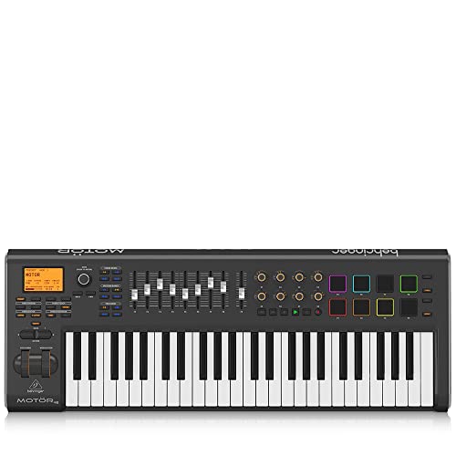 Behringer MOTÖR 49 49-Key USB/MIDI Master Controller Keyboard with Motorized Faders and Touch-Sensitive Pads