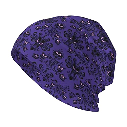 DHWUIASF Haunted Mansion Print Adult Knit Hat Casual Beanie/Casual Beanie Hat for Men and Women