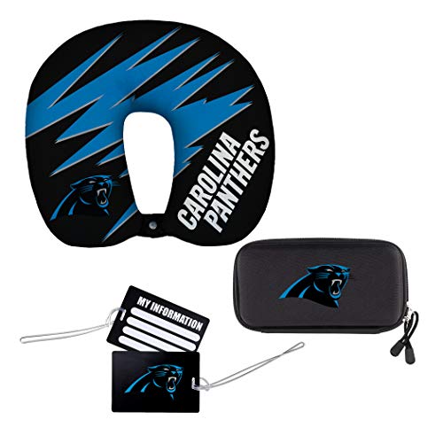 NFL Carolina Panthers 4-Piece Travel Set, 13' x 3' x 12'