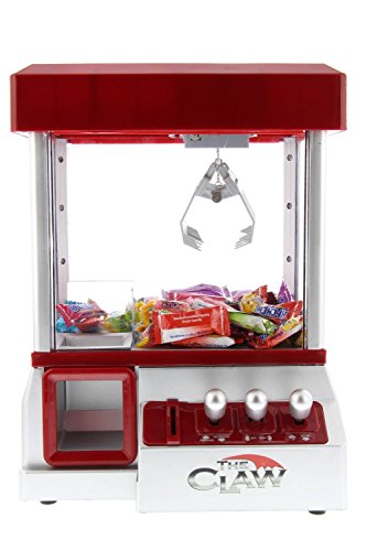 Etna Mini Claw Machine for Kids, Red - The Claw Toy Grabber Machine is Ideal for Children and Parties, Fill with Small Toys and Candy - Claw Machines Feature LED Lights, Loud Sound Effects and Coins