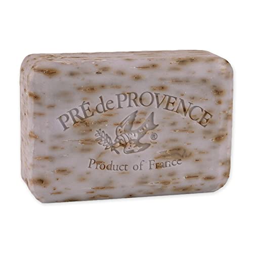 Pre de Provence Artisanal Soap Bar, Enriched with Organic Shea Butter, Natural French Skincare, Quad Milled for Rich Smooth Lather, Lavender, 8.8 Ounce