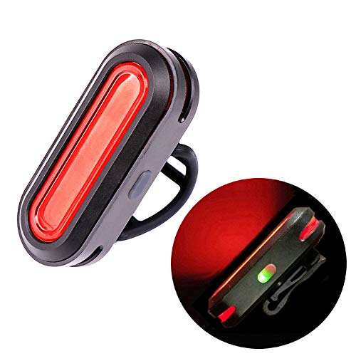 Eskiee COB Tail Light bicycle Light USB Rechargeable bike Tail Light, Cycling Safety Flashlight, red light 6 modes Bike Taillights, IPX4 waterproof