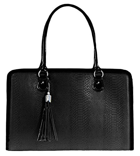 Laptop Bag for Women - 17 inch Handmade Luxury Computer Briefcase Shoulder Tote