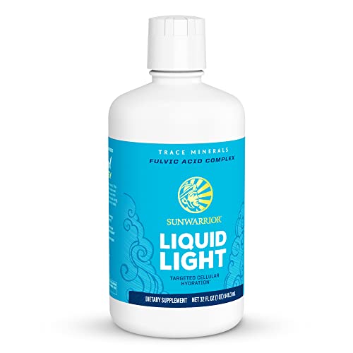 Fulvic Acid Trace Minerals Drops Supplement Organic Liquid Mineral Water Drops Vegan | Plant Based Liquid Light Mineral Complex 32 Fl Oz 32 Servings by Sunwarrior