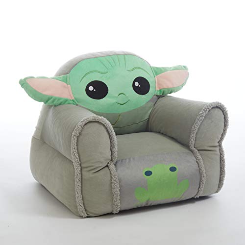 Idea Nuova Star Wars: The Mandalorian Featuring The Child Bean Bag Sofa Chair, Small, Multicolor