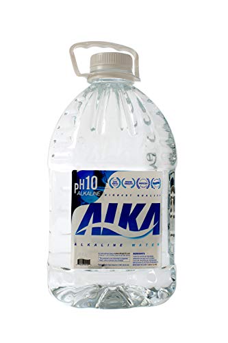 Alka Water, Ionized Alkaline PH 10 Bottled Water, Electrolyte Enhanced Drinking Water- 1 Gallon -128 Fl Oz bottles (4)