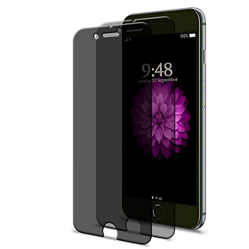[2 Pack] iPhone 6 Plus / 6s Plus Privacy Screen Protector, GPROVA [Anti Spy][Anti-Glare][Anti-Fingerprint][Anti-Scratch] No Bubble Ballistic Tempered Glass HD 2.5D Curve Edge Screen Protector 5.5'