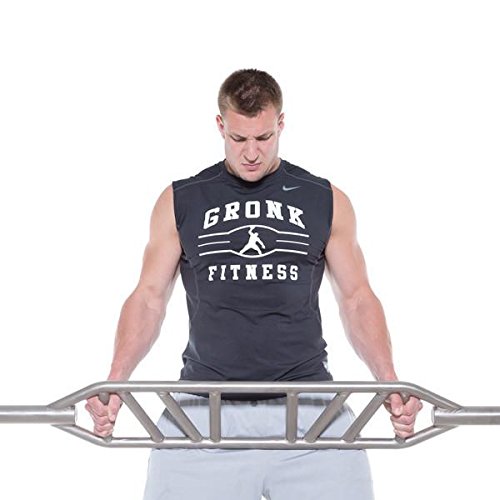 Gronk Fitness Swiss Bar- Commercial Grade | Multi Grip Football Bar for Versatile Upper Body Strength Training