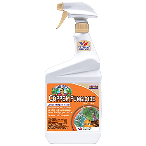 Bonide Captain Jack's Copper Fungicide, 32 oz Ready-to-Use Spray for Organic Gardening, Controls Common Diseases