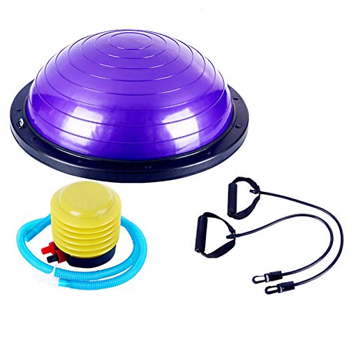 SHAPEU Balance Ball Trainer Exercise Dome Yoga Ball with Resistance Band