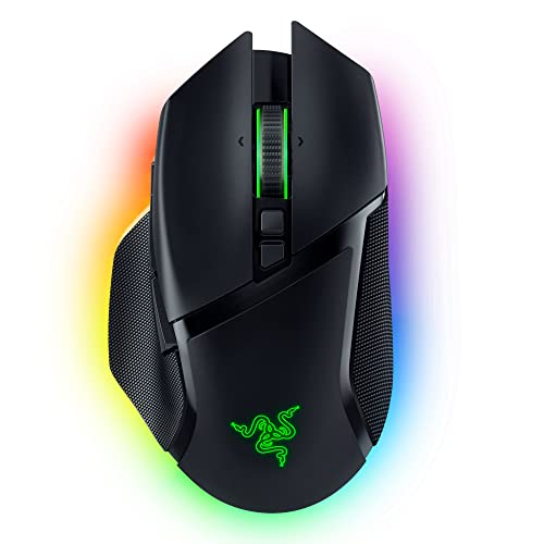 Razer Basilisk V3 Pro Customizable Wireless Gaming Mouse: Fast Optical Switches Gen-3 - HyperScroll Tilt Wheel - Chroma RGB - 11 Programmable Buttons - Focus Pro 30K Optical Sensor - Classic Black