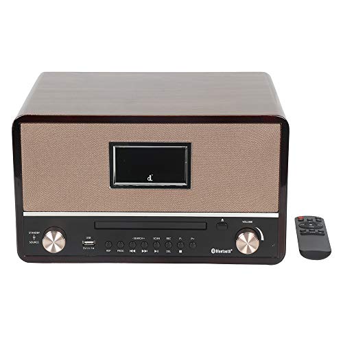 Bluetooth Digital Radio, with Big 2x15W HiFi Stereo Speaker Buit in CD USB Player,Prog,Rec,Aux in,FM, Line Out Digital Radio with Remote Control