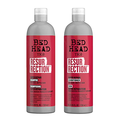 Bed Head by TIGI Moisturizing Shampoo and Conditioner Set for Damaged Hair, Resurrection Infused Hair Care with The Resurrection Plant, 25.36 fl oz, 2 Pack