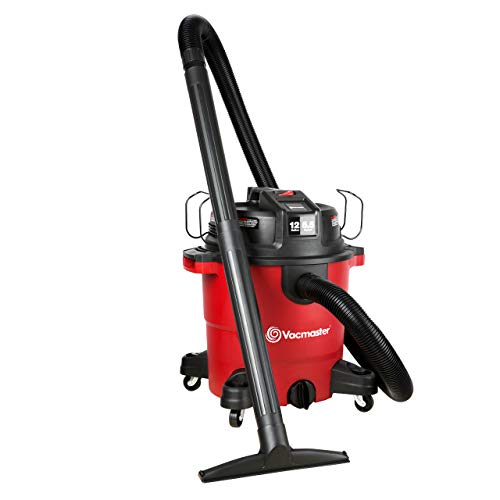 Vacmaster Red Edition VJH1211PF 1101 Heavy-Duty Wet Dry Vacuum Cleaner 12 Gallon 5.5 Peak HP 2-1/2 inch Hose