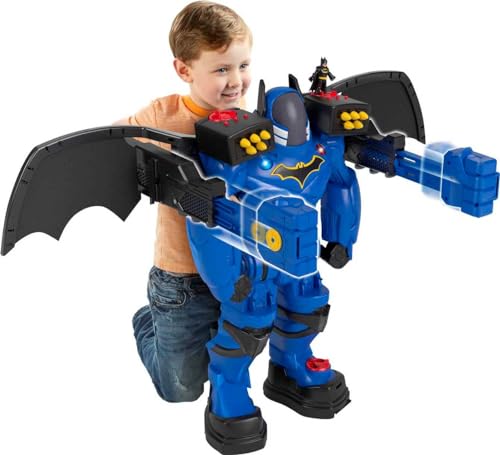 Fisher-Price Imaginext DC Super Friends Batman Robot Playset, Batbot Xtreme, 30 Inches Tall with Figure & 11 Pieces for Preschool Kids Ages 3+ Years​ (Amazon Exclusive)